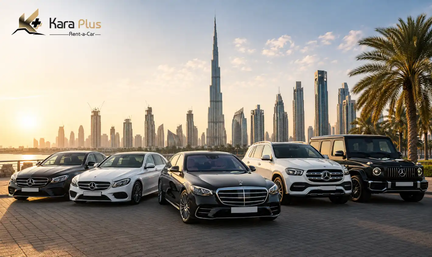 Rent meredes benz in dubai with kara plus rent a car