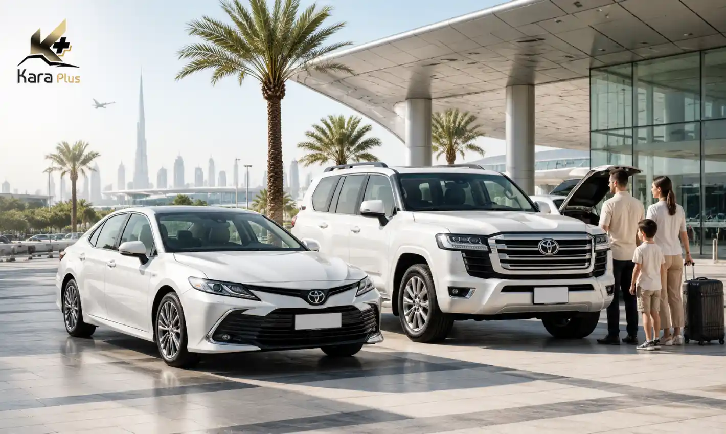 toyota rental dubai with karaplus