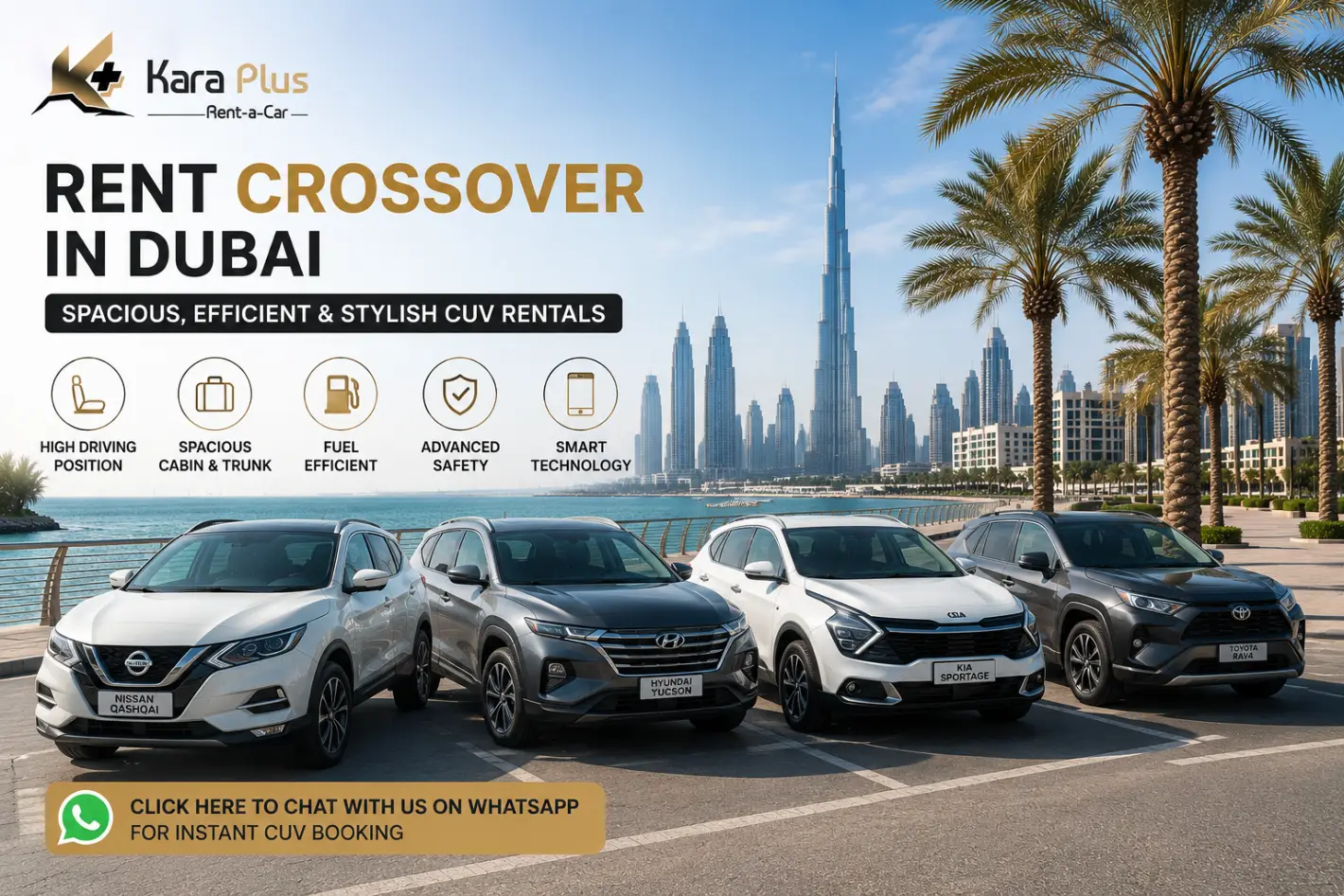 rent crossover in dubai with karaplus