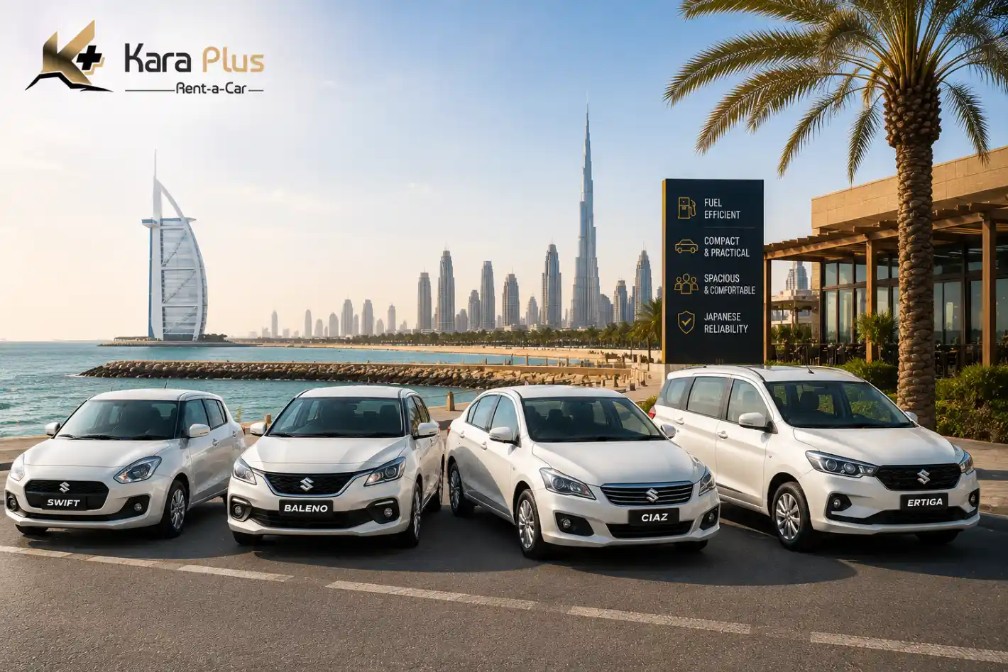 Rent Suzuki in Dubai - Fuel-Efficient Hatchbacks & 7-Seater MPVs!