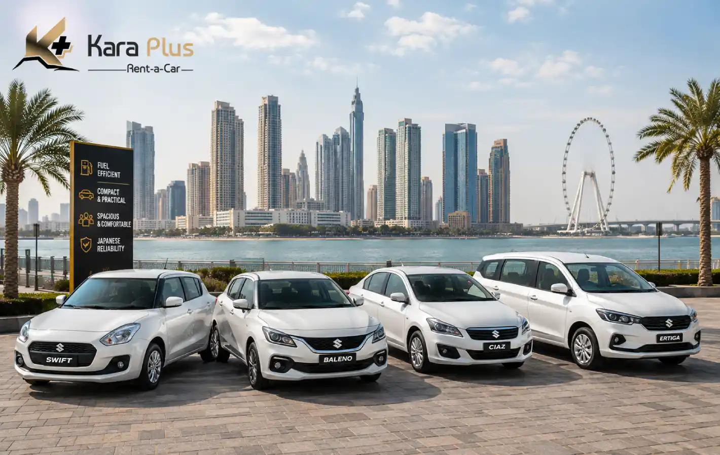 rent suzuki in dubai with karaplus