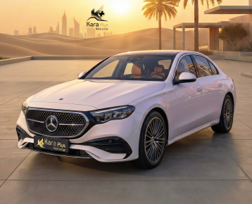 rent a white benz e 200 2026 in dubai with karaplus