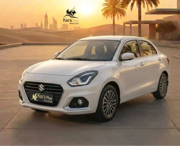 rent suzuki dzire model 2022 in dubai with kara plus