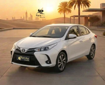 rent white yaris from dubai